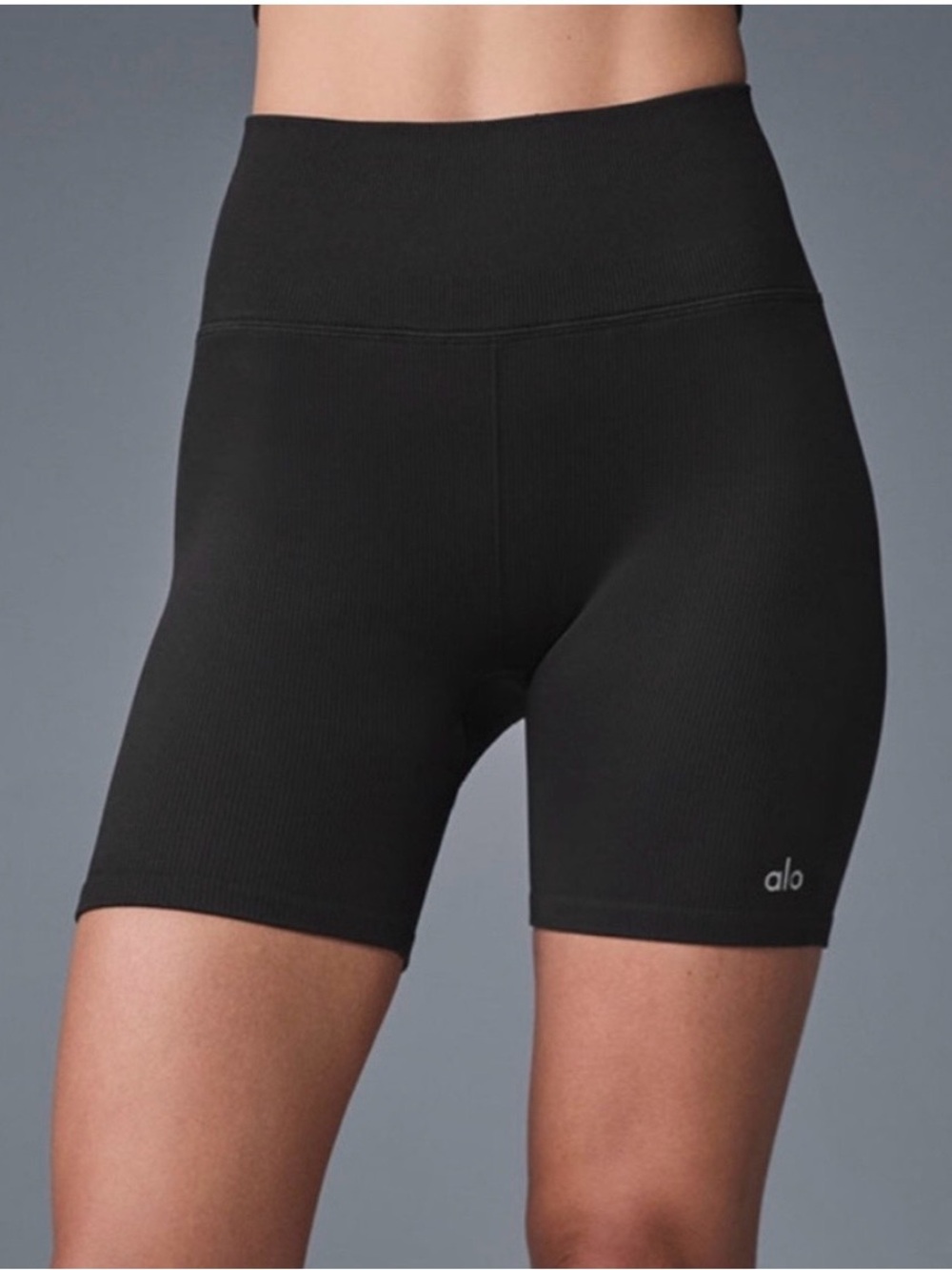 ALO Yoga Black High-Waist Bike Shorts
